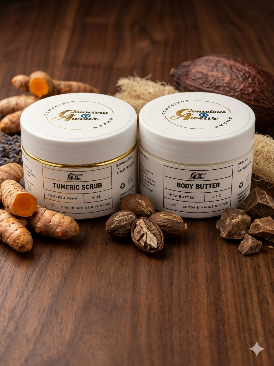 Tumeric Scrub and Body Butter Bundle